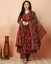 Scarlet Harmony A-Line Kurta Set