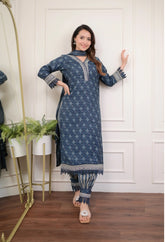 Oceanic Elegance Kurta Set