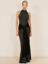 Velour Polka Maxi Dress