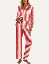 Teddy Cherry Satin Pajama Set