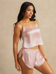 Blush Luxe Satin Cami Set