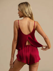 Ruby Luxe Satin Cami Set