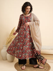 Rudrangi – Maroon Paisley Suit Set