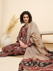 Rudrangi – Maroon Paisley Suit Set