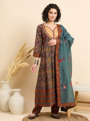 Rustic Charm Printed Kurta Set