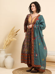 Rustic Charm Printed Kurta Set