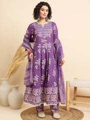 Gulbahaar – Purple Anarkali Suit Set