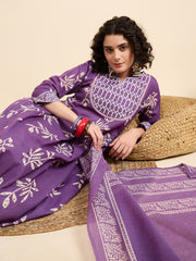 Gulbahaar – Purple Anarkali Suit Set