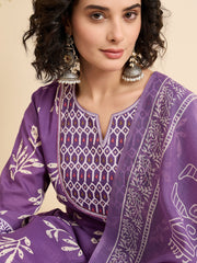 Gulbahaar – Purple Anarkali Suit Set