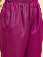 Magenta Grace Bandhani Kurta Set