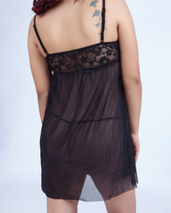 Nightfall Serenade – Lace Babydoll Set