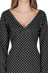 Monochrome Dot Mini Dress