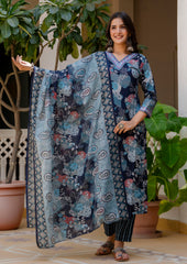 Sapphire Grace A-Line Kurta Set