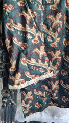 Gulbaan Short Kurti – Teal & Maroon Block Print
