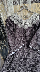 Noorika Short Kurti – Black & White Elegance