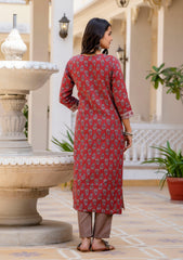 Scarlet Charm Kurta Set