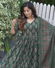 Emerald Grace Anarkali Set