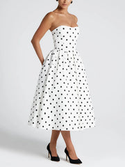 Midnight Polka Dress