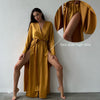 Golden Satin Robe