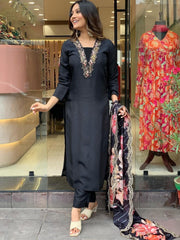 Midnight Charm A-Line Kurta Set