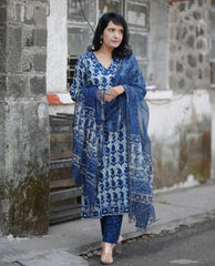 Azure Bliss Kurta Set