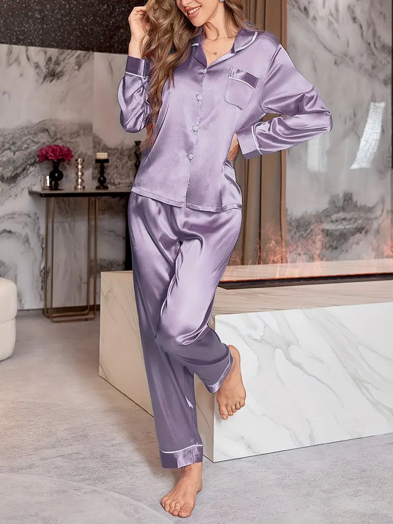 Luxe Lounge Dreams Co-ord Set – Lavender Glow