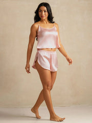 Blush Luxe Satin Cami Set