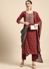 Scarlet Allure Kurta Set