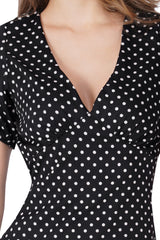 Noir Polka Grace Maxi Dress