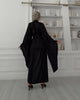 Black Satin Kimono Robe