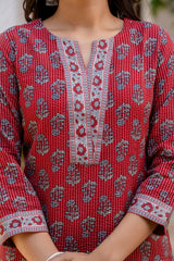 Scarlet Charm Kurta Set