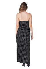 Noir Polka Two-Piece Maxi Set