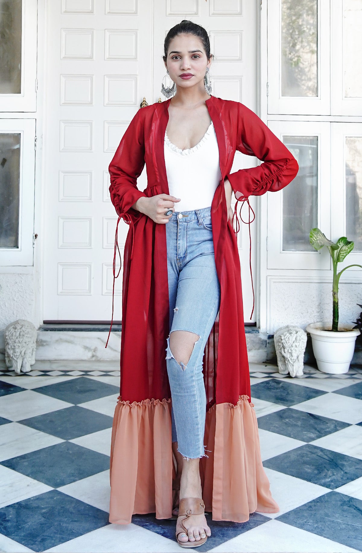 NAURA Red Shrug