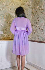 NAURA Lavendar Short shrug