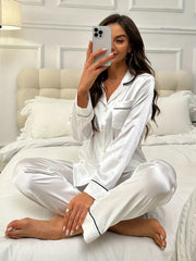 Luxe Lounge Dreams Co-ord Set – White