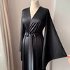 Champagne Satin Kimono Robe