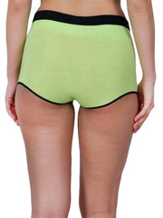 Neon Glow High-Waist Trim Shorts