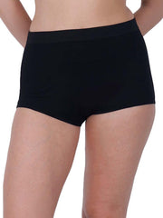 Black High-Waist Trim Shorts