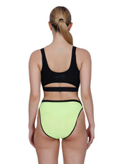 Ultimate Neon Green Padded Sports Bra With Removable Cups