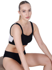 Ultimate Black Padded Sports  Bra With Removable Cups