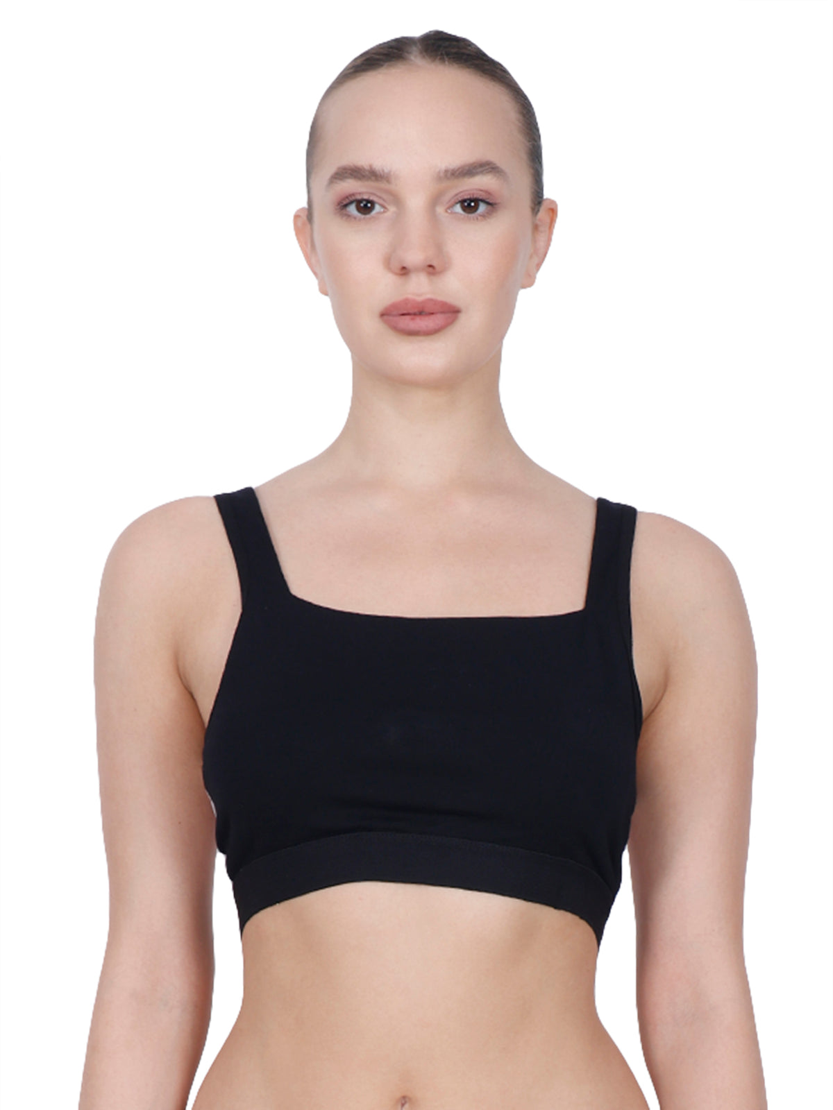 Ultimate Black Padded Sports  Bra With Removable Cups