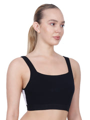 Ultimate Black Padded Sports  Bra With Removable Cups