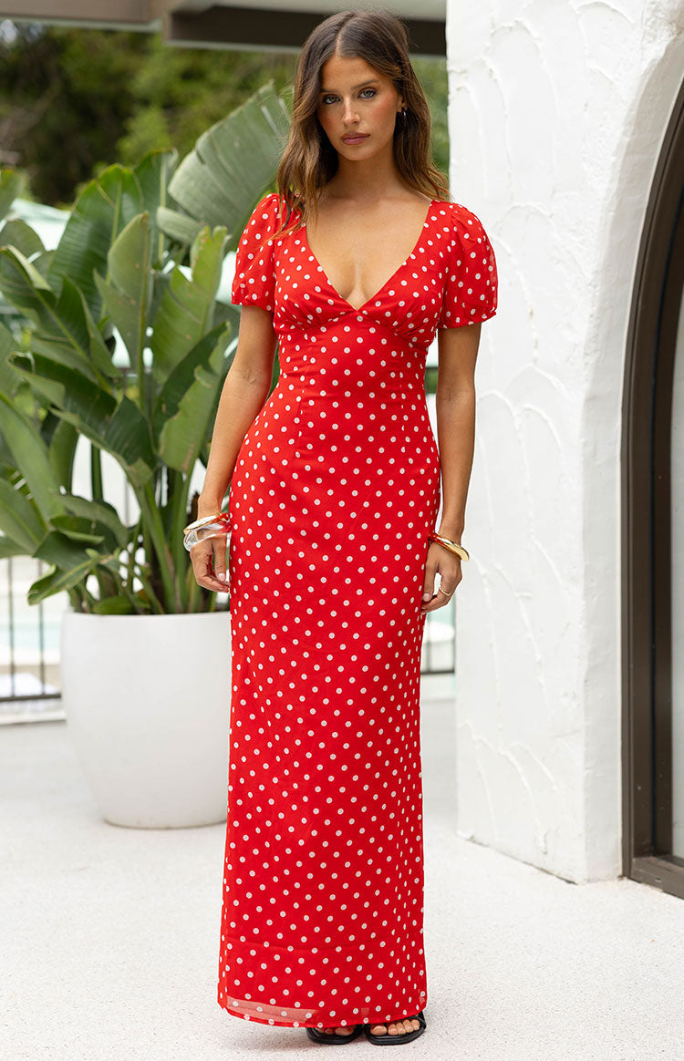 Scarlett Polka Maxi Dress