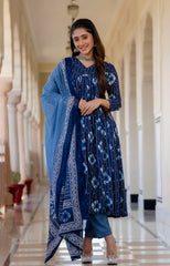 Mohini Blue Printed Kurta Set