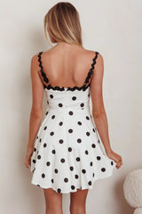 Amelia Polka Dot Flare Mini Dress