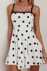 Amelia Polka Dot Flare Mini Dress