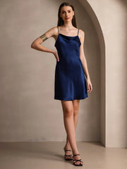 Sapphire Satin Dress