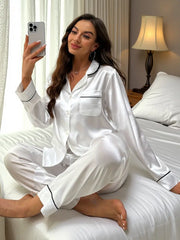 Luxe Lounge Dreams Co-ord Set – White