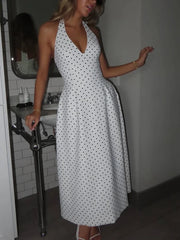 Ivory Polka Dress