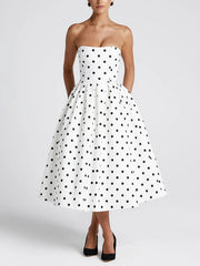 Midnight Polka Dress